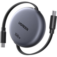 Висувний Кабель UGREEN USB-C 100W PD 3.0: Швидка Зарядка. (Сірий)