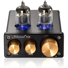 Міні-Ламповий Підсилювач Nobsound Hi-Fi Stereo: З Керуванням Басами та ВЧ (Чорний)