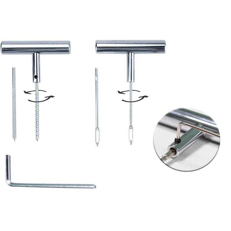 Набір для ремонту проколів шин NINABEI Tire Repair Kit: 20 ремонтних смужок. (Синій)