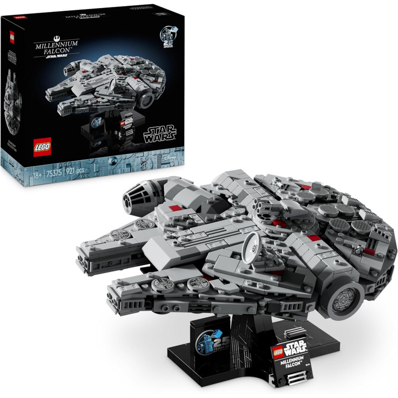 Конструктор LEGO Star Wars 75375 «Тисячолітній сокіл» — Колекційний набір для дорослих