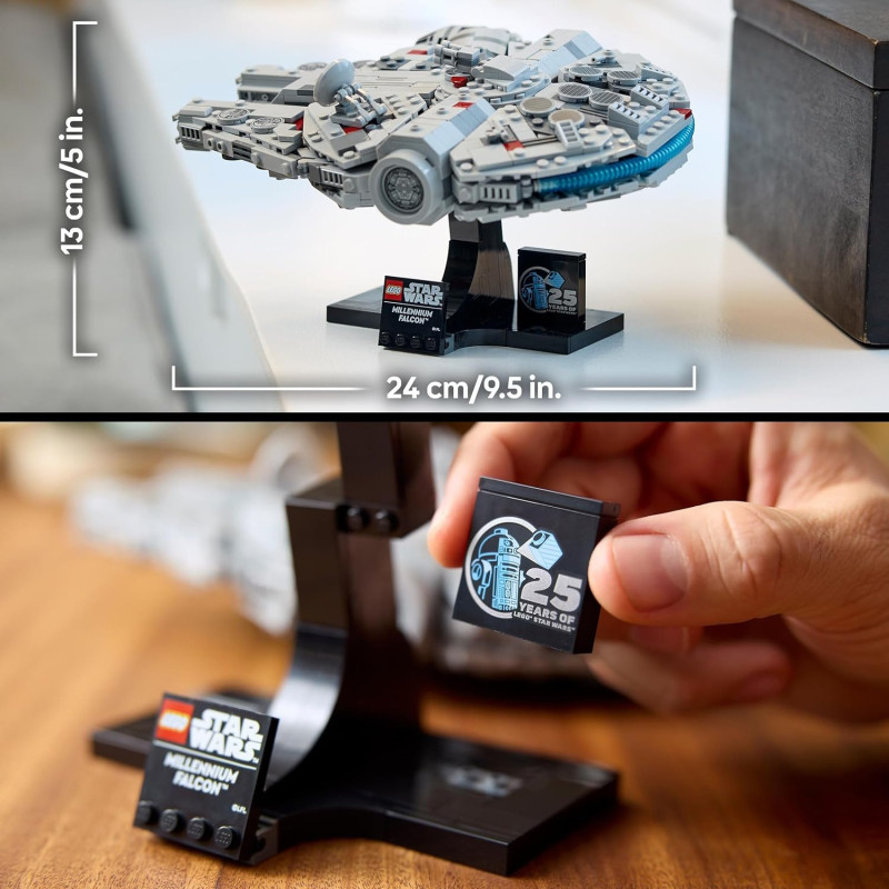 Конструктор LEGO Star Wars 75375 «Тисячолітній сокіл» — Колекційний набір для дорослих