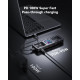 Док-станція Dockcase Smart 10-in-1 USB-C Hub: Dual HDMI, 4K144Hz, Explorer Edition. (Глянцево-сріблястий)