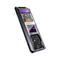Корпус Dockcase Chizha M.2 NVMe SSD Enclosure Explorer Edition: Розумний Чохол з Дисплеєм. ( Чорний )