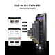 Корпус Dockcase Chizha M.2 NVMe SSD Enclosure Explorer Edition: Розумний Чохол з Дисплеєм. ( Чорний )