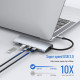 Док-Станція GIISSMO 11-в-1 USB-C Hub: 4K HDMI, VGA, 100W PD. (Чорний)