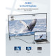 Док-Станція GIISSMO 11-в-1 USB-C Hub: 4K HDMI, VGA, 100W PD. (Чорний)