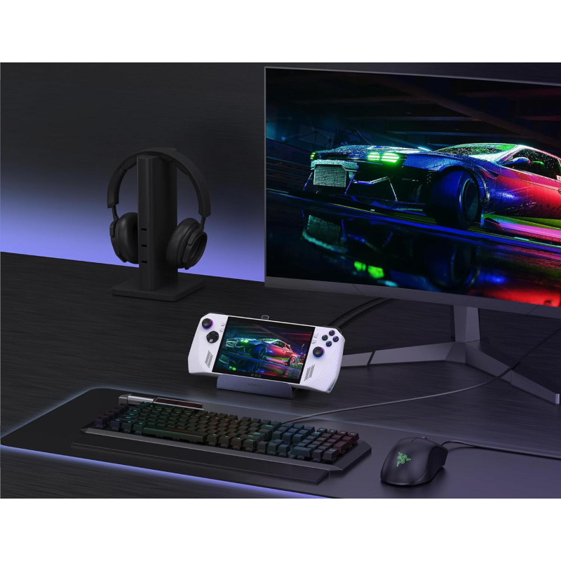 Док-станція iVANKY (8-в-1) для Steam Deck OLED, ROG Ally, Legion Go: HDMI 4K@60Hz, Gigabit LAN, 100 Вт PD. (Сірий)