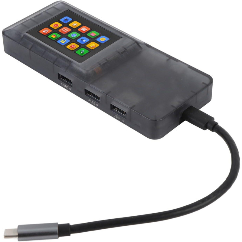 Док-Станція MiraBox USB-C 8-в-1: 4K HDMI, 100W PD, Ethernet та USB 3.0. (Чорний)