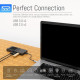 Док-Станція MiraBox USB-C 8-в-1: 4K HDMI, 100W PD, Ethernet та USB 3.0. (Чорний)