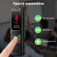 Професійний Цифровий Диктофон 64 ГБ: 3072 Кбіт/с, Голосова Активація (Чорний)