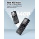 Цифровий Диктофон ZOOAXO 64 ГБ: 3072 кбіт/с, Bluetooth та 100 Годин Запису. (Чорний)