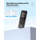 Цифровий Диктофон ZOOAXO 64 ГБ: 3072 кбіт/с, Bluetooth та 100 Годин Запису. (Чорний)