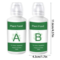 Двокомпонентне поживне добриво для гідропоніки (Розчин A та B)
