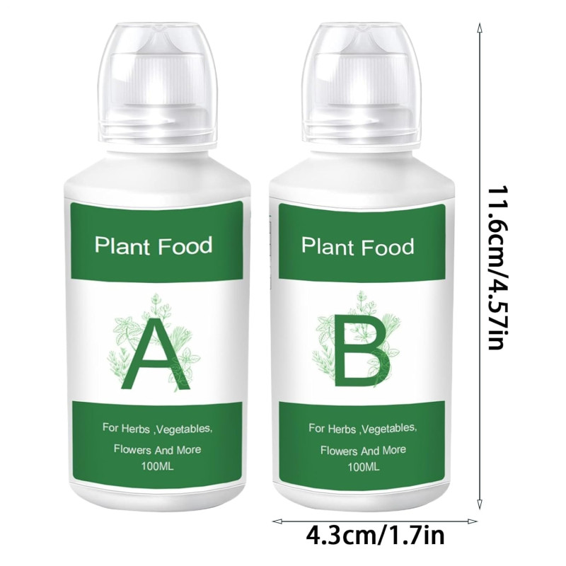 Двокомпонентне поживне добриво для гідропоніки (Розчин A та B)