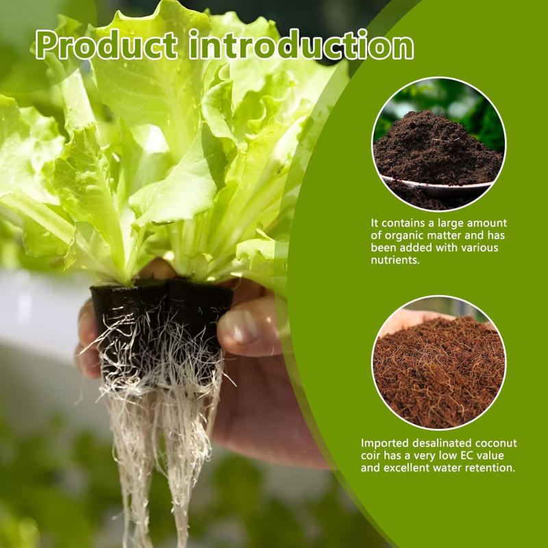 Змінні гідропонні губки для вирощування (25 шт.): Субстрат для кореневої системи ( Круглі )