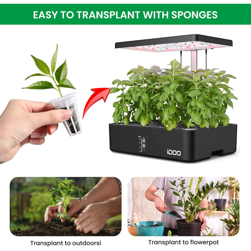 Змінні гідропонні губки для вирощування (25 шт.): Субстрат для кореневої системи ( Квадратні )