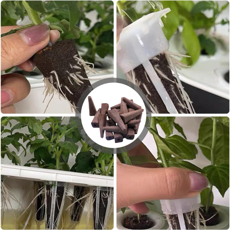 Змінні гідропонні губки для вирощування (25 шт.): Субстрат для кореневої системи ( Квадратні )