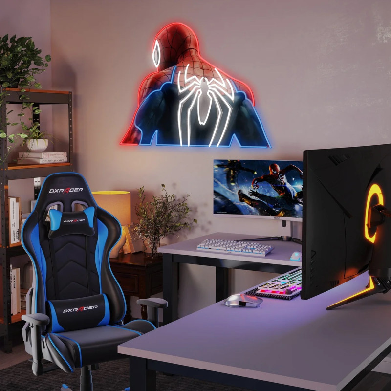 Неонова вивіска Neighborhood Spider-Man — LED декор для фанатів Людини-Павука та коміксів