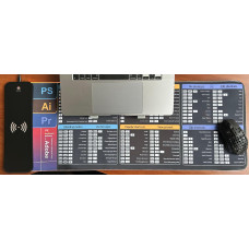 GMS Adobe 2-в-1: Ігровий килимок для миші з Бездротовою зарядкою та 14 режимами RGB (800x300 мм)