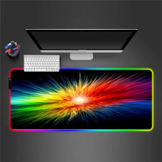 GMS Енергія 2-в-1: Ігровий килимок для миші з Бездротовою зарядкою та 14 режимами RGB (800x300 мм)