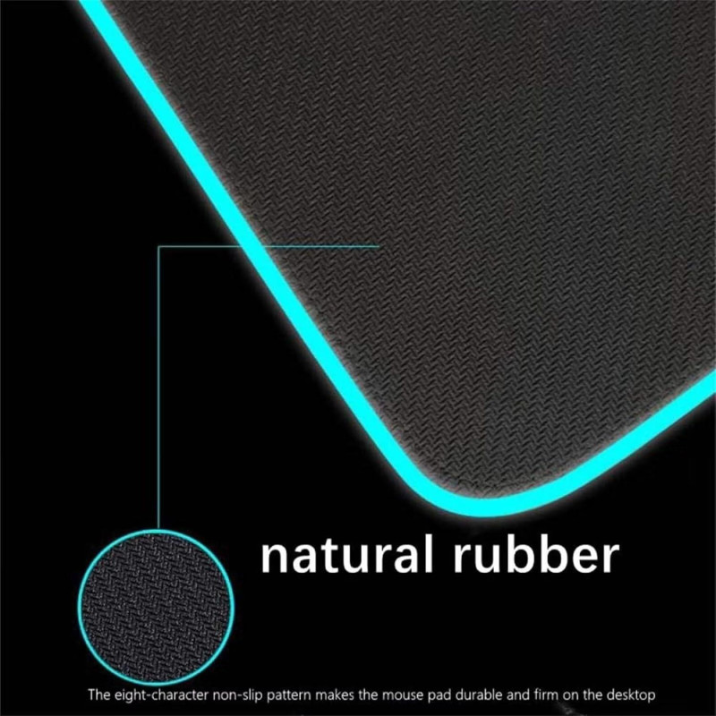 GMS Енергія 2-в-1: Ігровий килимок для миші з Бездротовою зарядкою та 14 режимами RGB (800x300 мм)