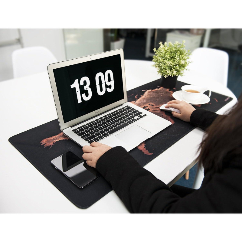 JIALONG XXL: Килимок 900x400 мм "Ретро Світ", Нековзкий, Можна мити, Вінтажний дизайн