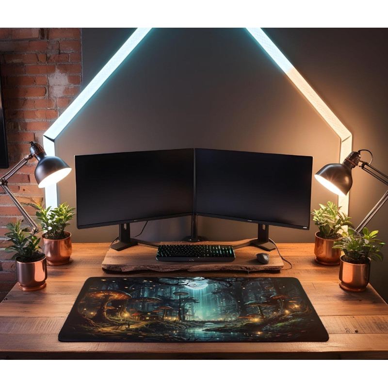 Килимок великий XXL (90x40 см): Чарівний ліс, Ultra HD 8K принт