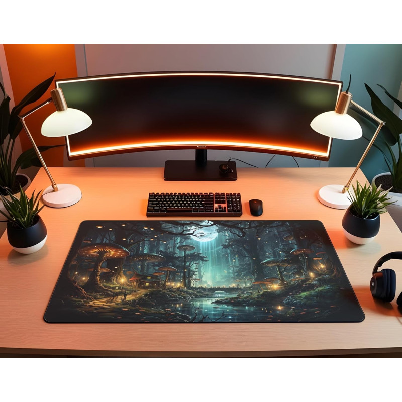 Килимок великий XXL (90x40 см): Чарівний ліс, Ultra HD 8K принт