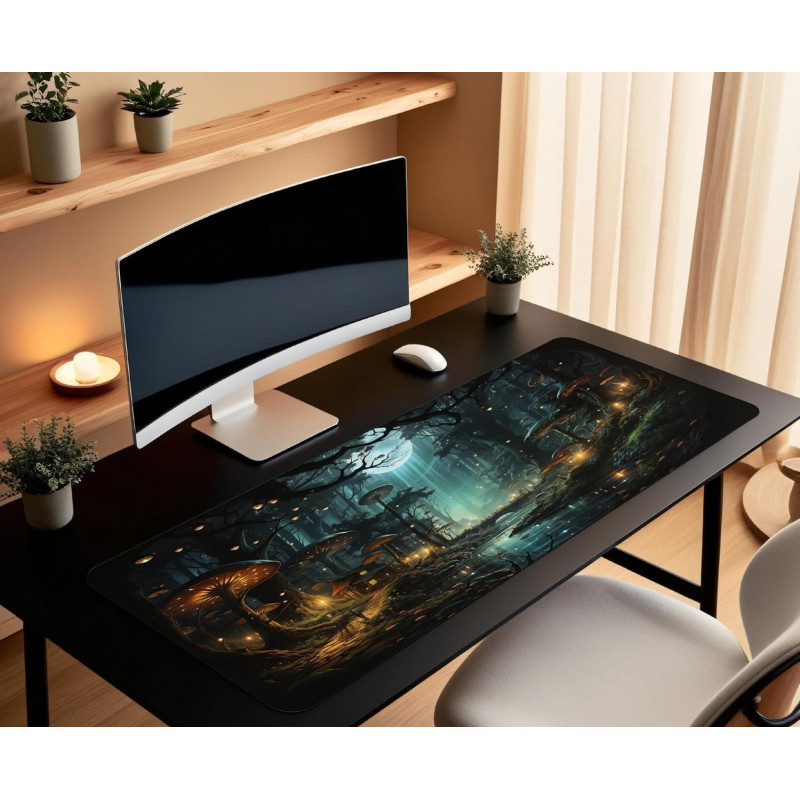 Килимок великий XXL (90x40 см): Чарівний ліс, Ultra HD 8K принт