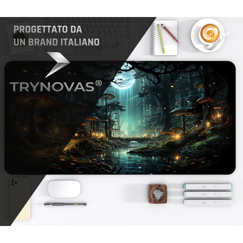 Килимок великий XXL (90x40 см): Чарівний ліс, Ultra HD 8K принт