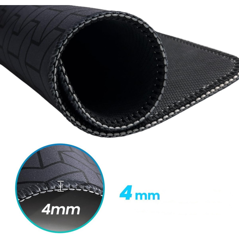 Килимок для миші Zindoo (320x285 мм): Синьо-чорний геометричний дизайн