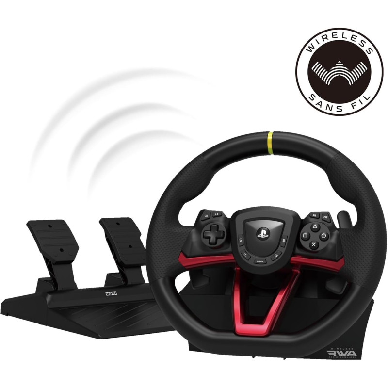 БЕЗДРОТОВЕ гоночне кермо HORI Wireless Racing Wheel APEX для PS5, PS4 та ПК