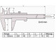 Оригінальний Штангенциркуль Mitutoyo 530-101 / 530-104 (Ноніусний, 0-150 мм) (Сріблястий)