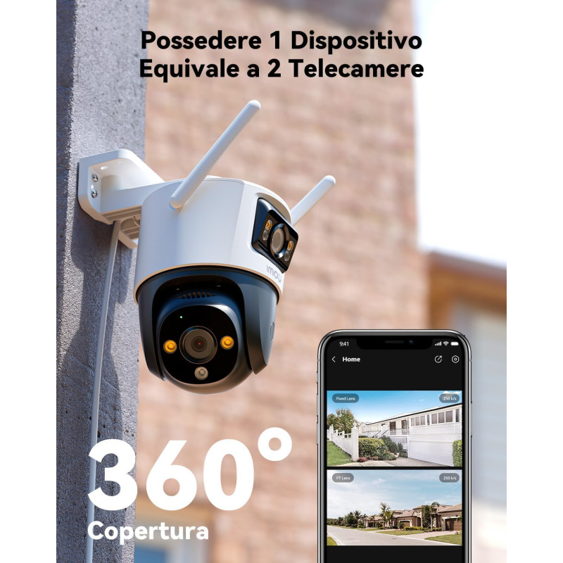 Вулична Wi-Fi камера Imou Cruiser Dual 3K (6MP): Два об'єктиви, PTZ та AI-детекція