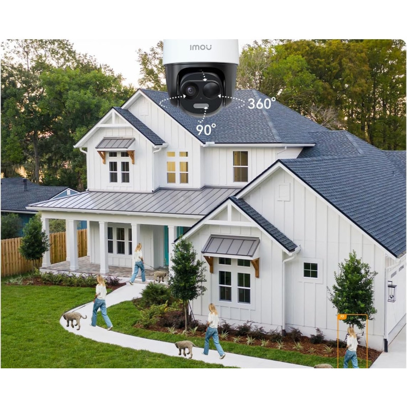 Бездротова вулична Wi-Fi камера Imou 5MP: Сонячна панель, акумулятор 5000 мАг та PIR-датчик