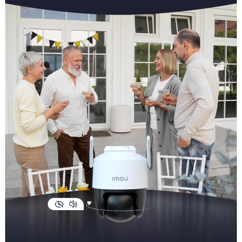 Бездротова вулична Wi-Fi камера Imou 5MP: Сонячна панель, акумулятор 5000 мАг та PIR-датчик