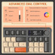 Клавіатура Freewolf M96: Бездротова Мембранна, Ручка керування, Екран, Dual-mode (BT/2.4G), PBT. (Чорний)