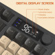 Клавіатура Freewolf M96: Бездротова Мембранна, Ручка керування, Екран, Dual-mode (BT/2.4G), PBT. (Чорний)
