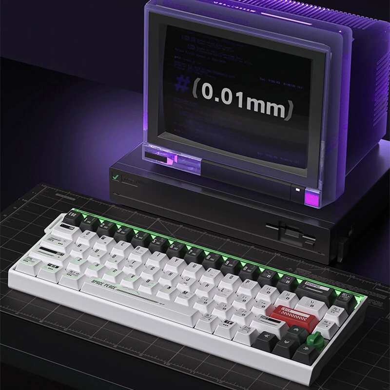 Професійна механічна клавіатура Langtu Boom68: Magnetic Switch, 8K Hz, 10000 mAh (Рожевий імператор)