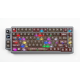 Професійна механічна клавіатура Langtu T75 Phantom (75%): Tri-Mode, Hot-Swap, RGB (Чорний/Прозорий)