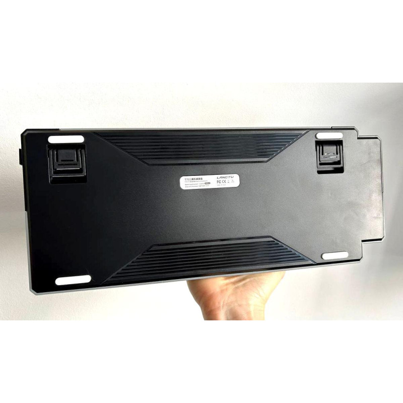 Професійна механічна клавіатура Langtu T75 Phantom (75%): Tri-Mode, Hot-Swap, RGB (Чорний/Прозорий)