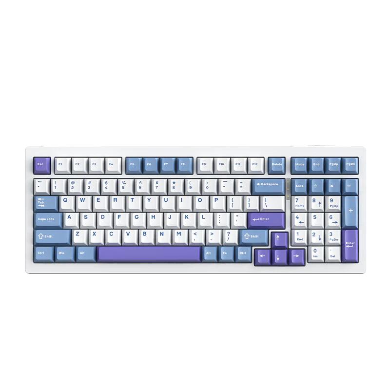 Професійна механічна клавіатура Langtu F99 (99%): Hot-Swap, Tri-Mode, RGB (Фіолетова)