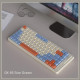 Бездротова механічна клавіатура Langtu GK85 (85 клавіш): Gold Red Switch, Tri-Mode, RGB (Молочно-апельсиновий)