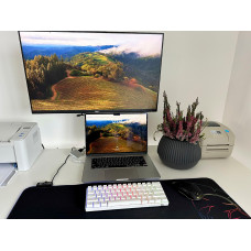 Механічна бездротова клавіатура Royal Kludge RK61 (60%): Hot-Swap, Bluetooth, RGB (Біла)