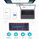 Компактна механічна Bluetooth клавіатура Ajazz AK33 (82 клавіші): RGB (Чорна)