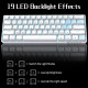 Механічна ігрова клавіатура Dierya 60% (61 клавіша) – Blue Switch, Type-C (Білий)