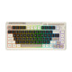 Бездротова механічна клавіатура KZZI K75 (75%): Hot-Swap, Tri-Mode, RGB (Блакитне море)