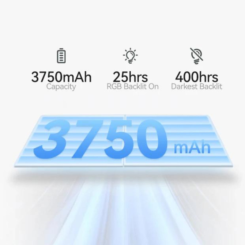 Бездротова механічна клавіатура KZZI K75 (75%): Hot-Swap, Tri-Mode, RGB (Зоряний сірий)