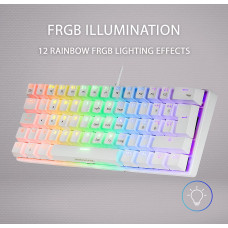 Механічна клавіатура Mars Gaming FRGB – Brown Switch, Антигостинг (Білий)