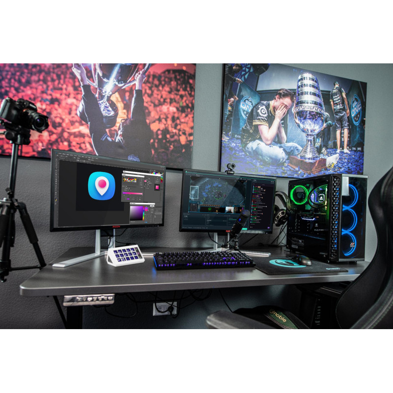 Міні-клавіатура MiraBox 293S Stream Controller Studio Deck, 15 клавіш (Чорний)